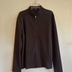 Tail Women's Brown Full-Zip Lightweight Knit Jacket
